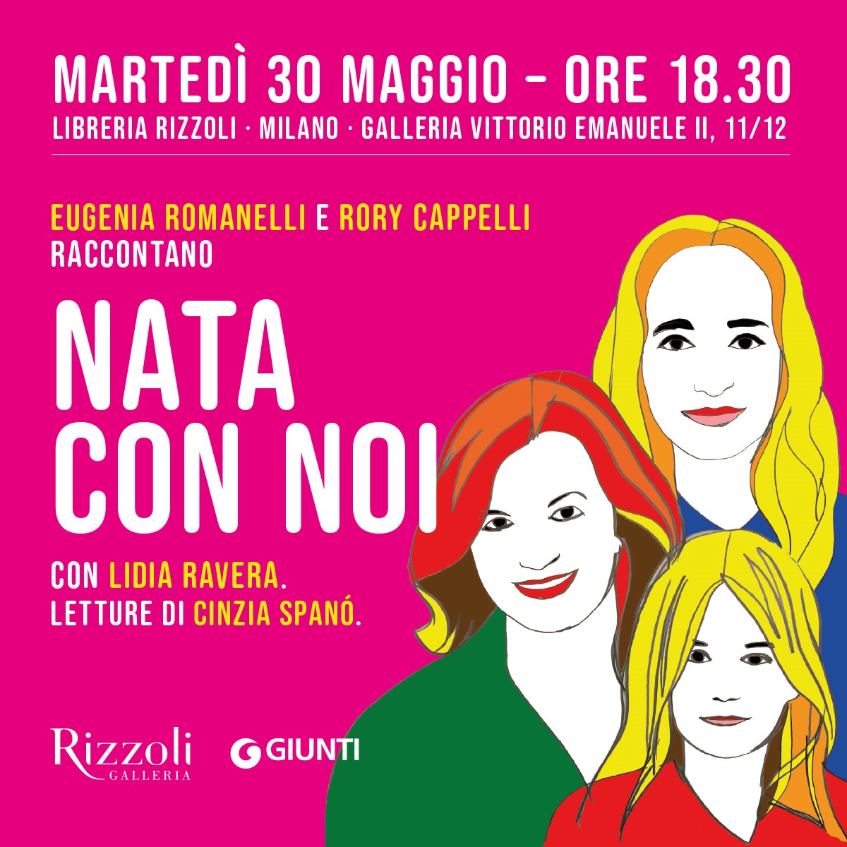 Eugenia Romanelli e Rory Cappelli presentano "Nata con noi". Appuntamento a Milano