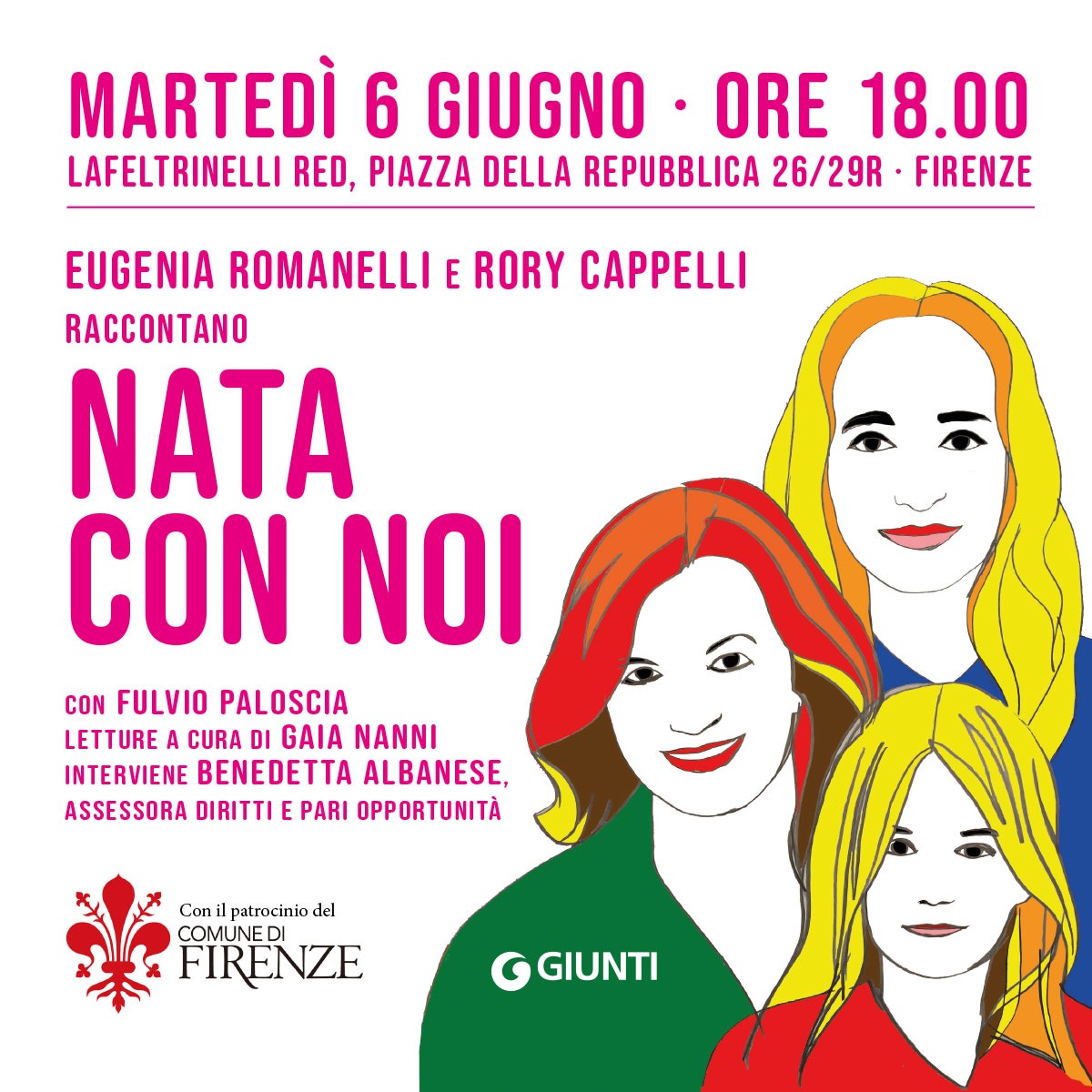 Eugenia Romanelli e Rory Cappelli presentano "Nata con noi". Appuntamento a Firenze