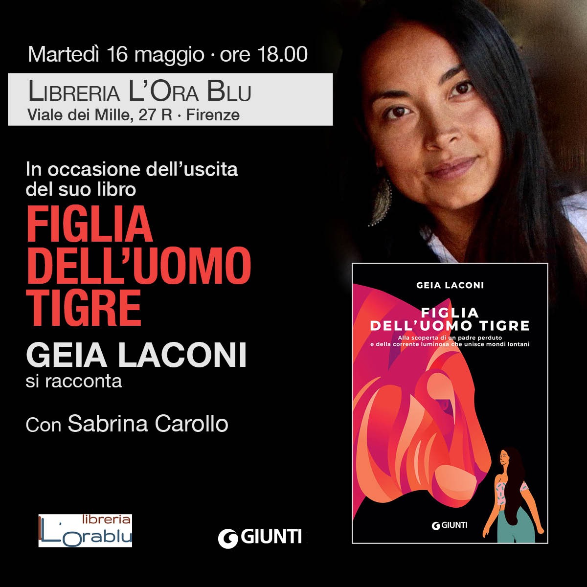 Geia Laconi racconta "Figlia dell'uomo tigre" - Appuntamento a Firenze