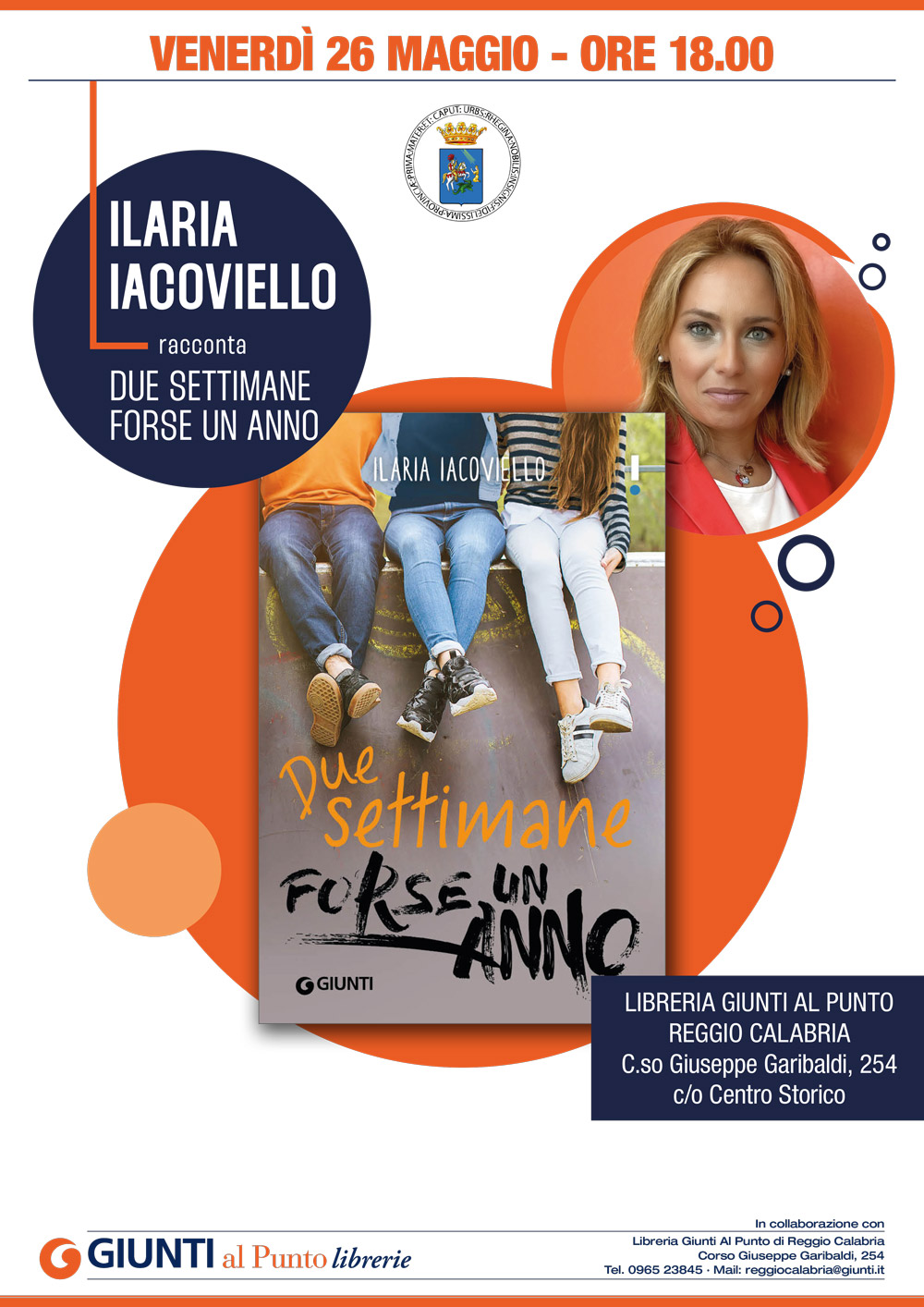 Ilaria Iacoviello racconta "Due settimane forse un anno". Appuntamento a Reggio Calabria